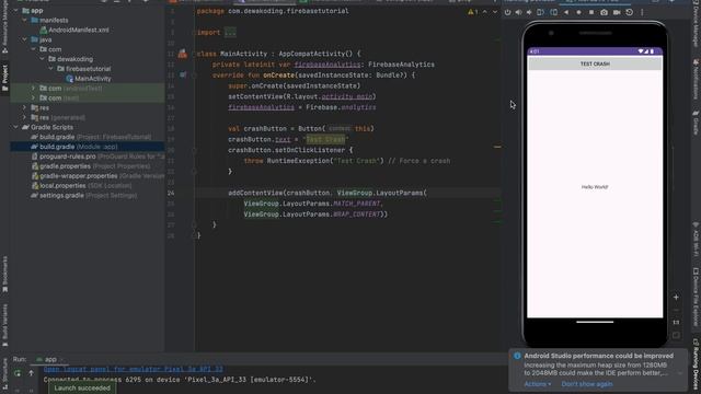 Tutorial Firebase Android Part 3 untuk Pemula : Firebase Crashlytics смотреть онлайн