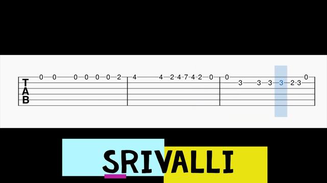 Srivalli Guitar Tabs | Pushpa | Allu Arjun | DSP смотреть онлайн