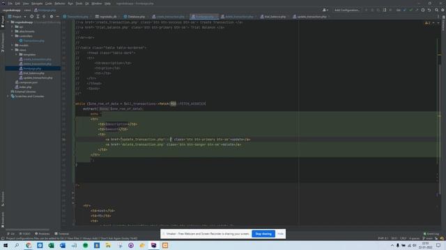 PHP | OOP | Beginners | Accounting App | Part 6 | Show All Transaction смотреть онлайн