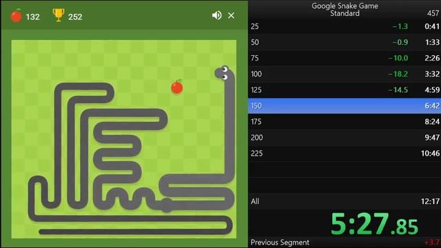 New World Record [Former] Google Snake Standard All Apples смотреть онлайн