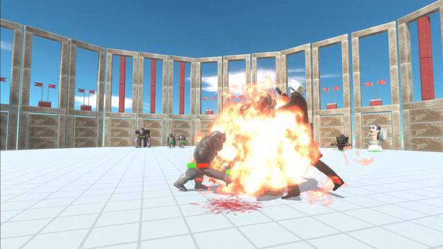 1v1v1 Primates Vs SKIBIDI Vs Infernals In Animal Revolt Battle Simulator