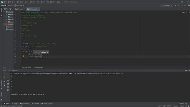 For Loops in python смотреть онлайн