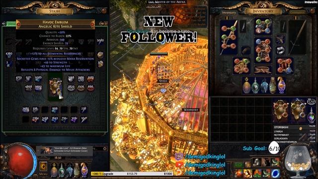 Chaos Crafting ALL The Shaper Shields! MUST MAKE NEW AEGIS AURORA | Demi LIVE смотреть онлайн