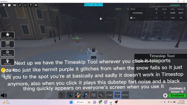 Showcasing Admin Weapons in JoJo: Timestop Battlegrounds! (Timeskip, Hermit Purple, Etc) смотреть онлайн