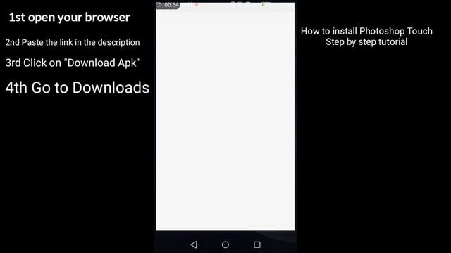 How to install an APK (Photoshop Touch) смотреть онлайн