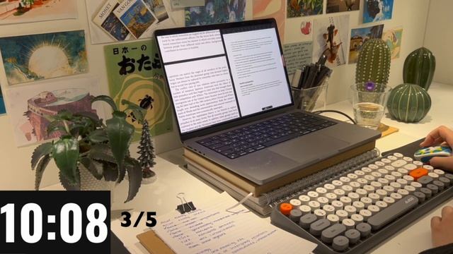 3 Hours Study With Me ( Pomodoro 30/5 ) Background noise, Typing sound ?? смотреть онлайн