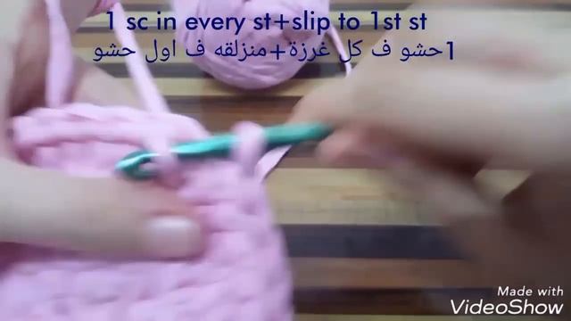 How to crochet round basket tshirt yarn | طريقة كروشيه باسكت دائري بخيط الكليم | crocrafts-كروكرافت смотреть онлайн