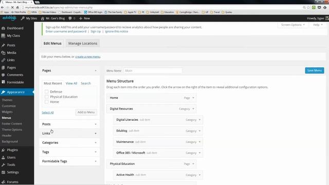 Edublogs - How to Create Categories and Sub Categories смотреть онлайн