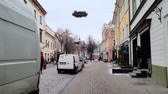 Vilnius - city walk | winter beauty | Lithuania LT | 4K 60 FPS (UHD) смотреть онлайн