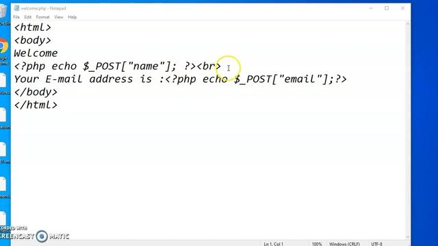 lab program php form processing смотреть онлайн