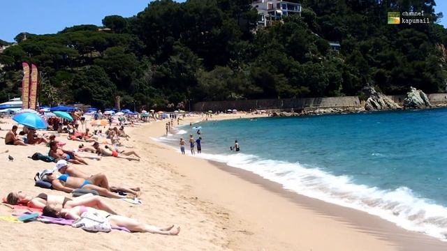 Fenals Beach Lloret De Mar Catalonia Spain June 2018