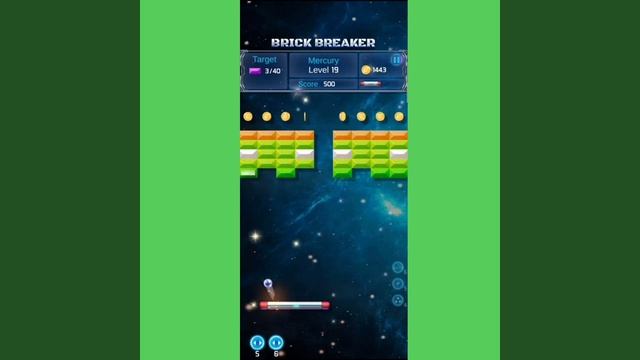Brick Breaker Space Outlaw Game Play Video Game Chip смотреть онлайн
