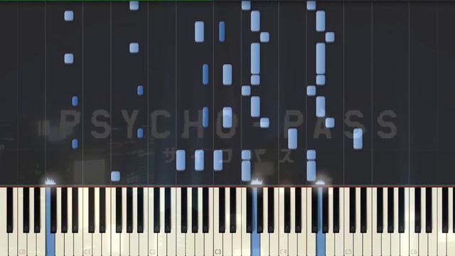 [Psycho Pass] ED Namae no nai Kaibutsu Piano Synthesia Tutorial смотреть онлайн