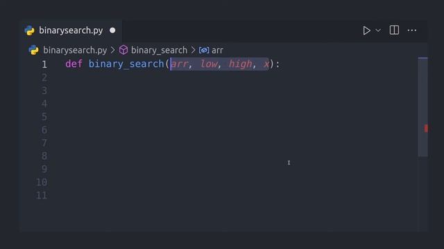 Binary Search Algorithm - Explanation with Python смотреть онлайн