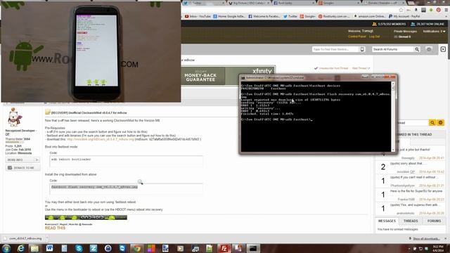 How to install CWM Recovery on the HTC One M8 Plus ROOT смотреть онлайн
