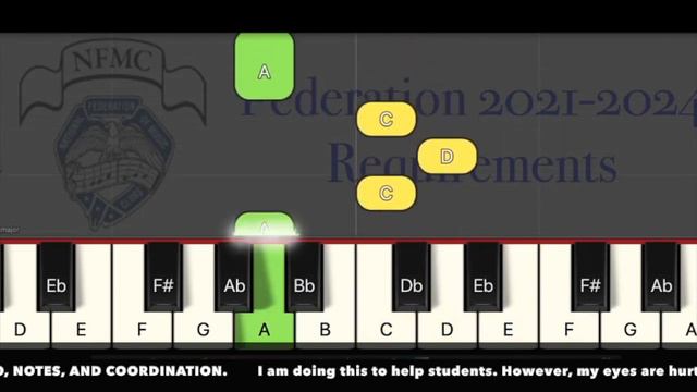 The Jolly Pirate PP Level at Original Speed National Federation NFMC Requirement 21-24 Piano Lesson смотреть онлайн