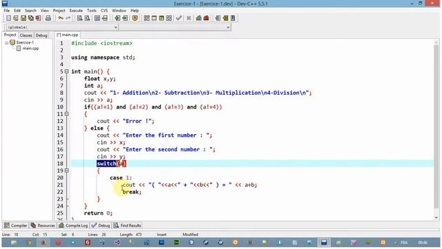 [Basics of C++] Switch - Case - default statement смотреть онлайн