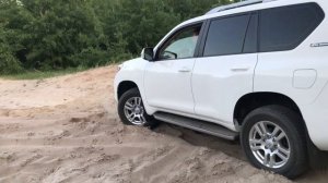 Тойота Ленд Прадо застрял в песке , test машины на проходимость . Toyota Land Cruiser Prado 150 3.0