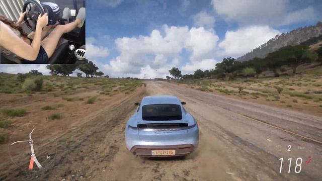 Porsche Taycan Turbo S " Welcome Pack" 2020 - Forza Horizon 5 | Thrustmaster T300RS [4K] смотреть онлайн