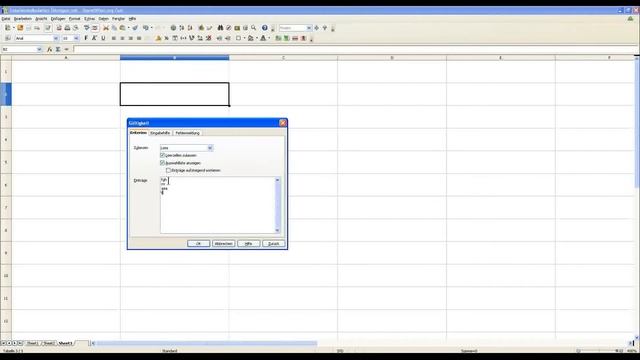 Tabellenkalkulation Tutorial 0011 Dropdownliste 1 ( Open Office Calc Libre Office Excel ) смотреть онлайн