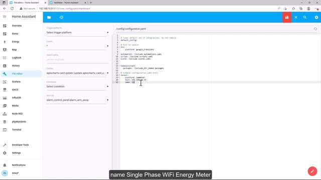 1 Add single phase power meter(WEM3080) into home assistant(beginner) смотреть онлайн