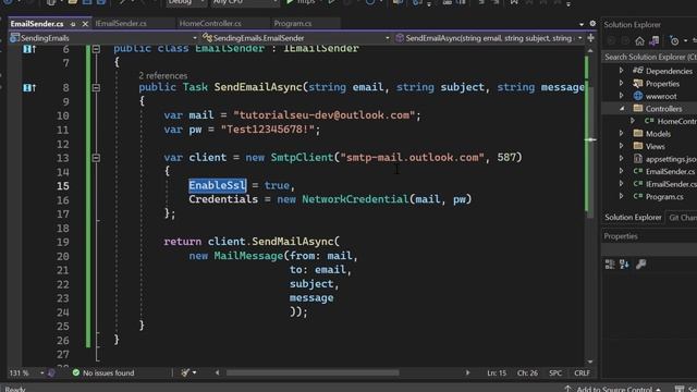 Send Emails in C# and ASP.NET Core! - It´s actually pretty SIMPLE! смотреть онлайн