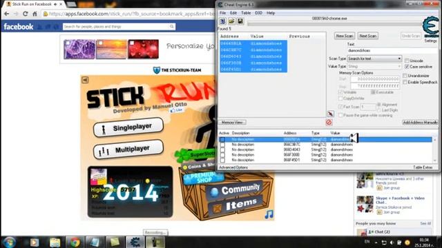 Stick Run How to Hack Diamond Shoes Free Cheat Engine 6.3 смотреть онлайн