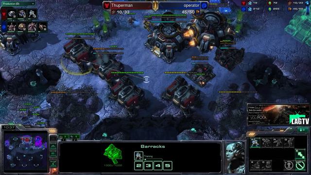 Thuperman (T) VS operator (Z) -- Starcraft 2 [LAGTV] смотреть онлайн