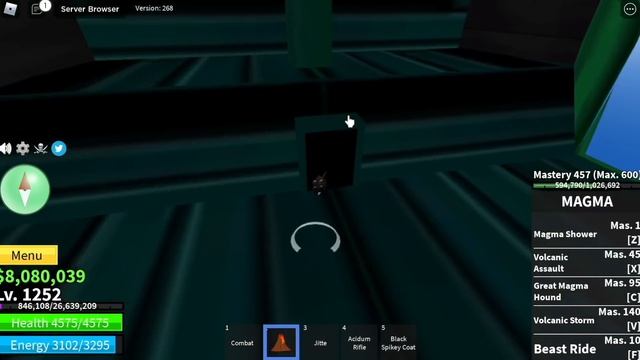 Beating Blox Fruits Using Magma Awakening