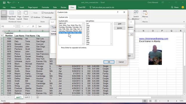 Create a custom list for sorting in Excel by Chris Menard смотреть онлайн