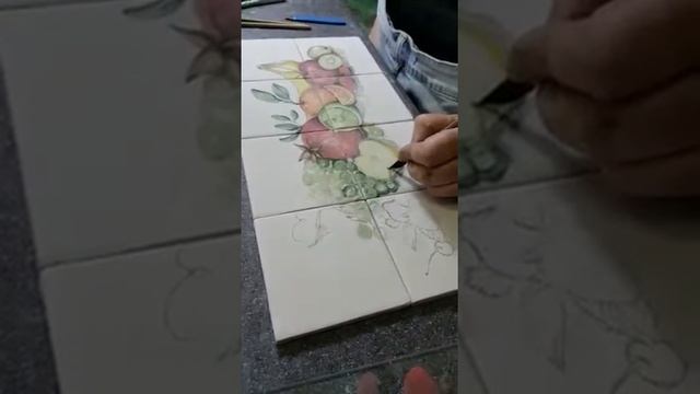 Процесс росписи керамического панно смотреть онлайн