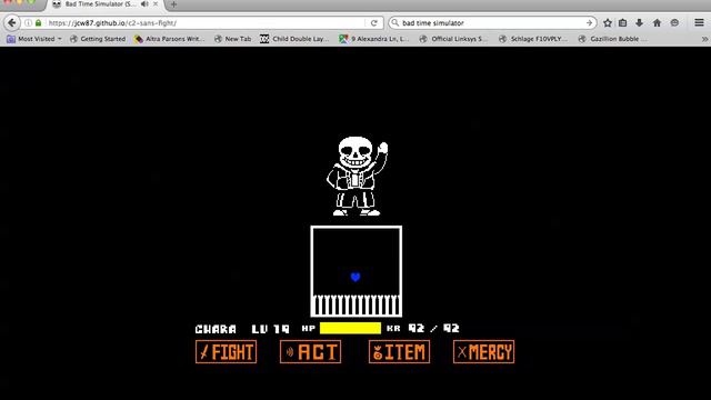 How to Fight Sans Bad Time Simulator смотреть онлайн