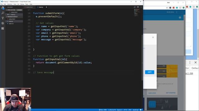 Connecting Firebase to a Contact Form смотреть онлайн