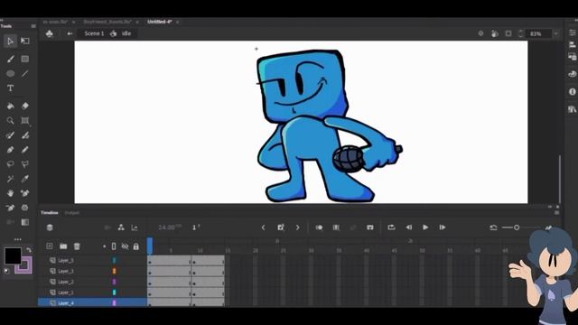 Funkin Tutorial: Art and Sprite Animation | Adobe Animate смотреть онлайн