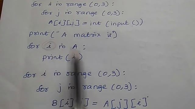 TRANSPOSE OF A MATRIX / Explaind in Tamil and English смотреть онлайн