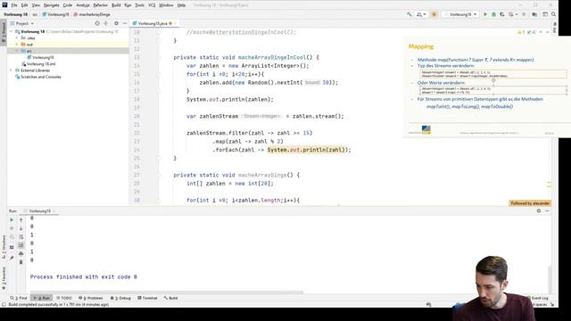 AlPro - Vorlesung 18 - Java Stream API - 18.01.21 смотреть онлайн
