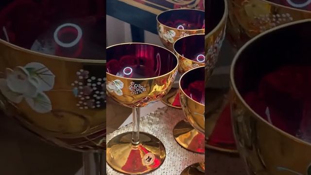 Бокалы чешское стекло, Bohemia смотреть онлайн