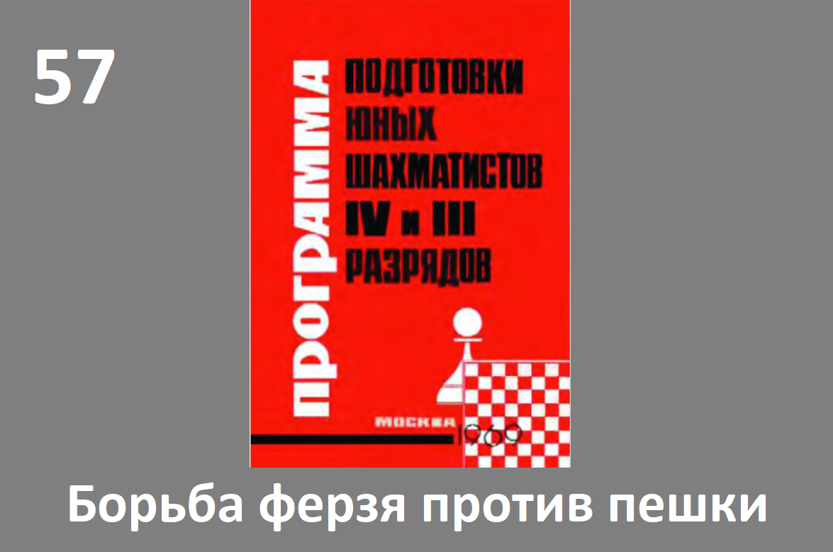 Шахматы в школе.№57. Борьба ферзя против пешки. Голенищев.