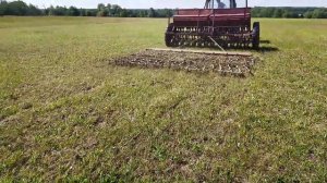 Подсев пастбища  травами сеялкой сз-3.6