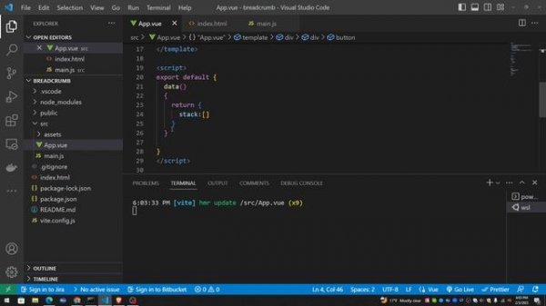 BreadCrumb with Element Plus UI | Vue JS + Vite