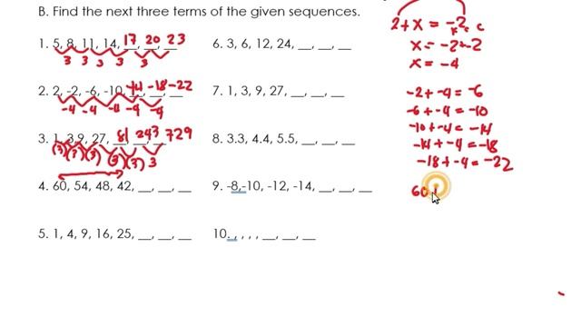 FINDING THE NEXT THREE TERM OF THE GIVEN SEQUENCES| WEEK 1 LEARNING TASK 2B | PART 2 | смотреть онлайн