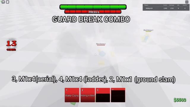 Zabuza ABA (Anime Battle Arena) 100% combos ROBLOX смотреть онлайн