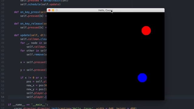 Cocos2D collision example смотреть онлайн