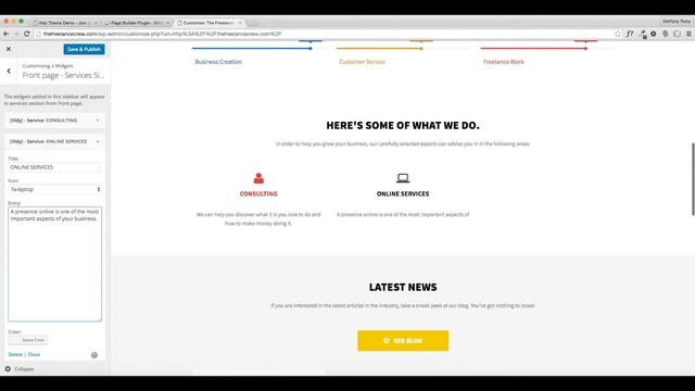 Example Website Homepage Design Tutorial (continued) - Make A Website With Wordpress - Part 14 смотреть онлайн
