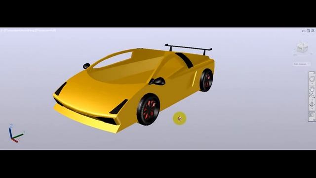 Lamborghini Aventador design for children's bed :) Autocad 3d смотреть онлайн