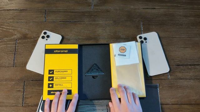 IPhone 12 Pro Max Dbrand Leather Skin & Tempered Glass