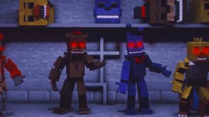 «Left Behind» | FNAF Minecraft Music Video (Song by DAGames) [Out Of Time Part 2]