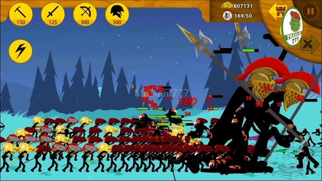 Stick War Legacy Mod | The Griffon Gladiator Giants VS Strongest Zombie Giants Army | MrGiant777 смотреть онлайн
