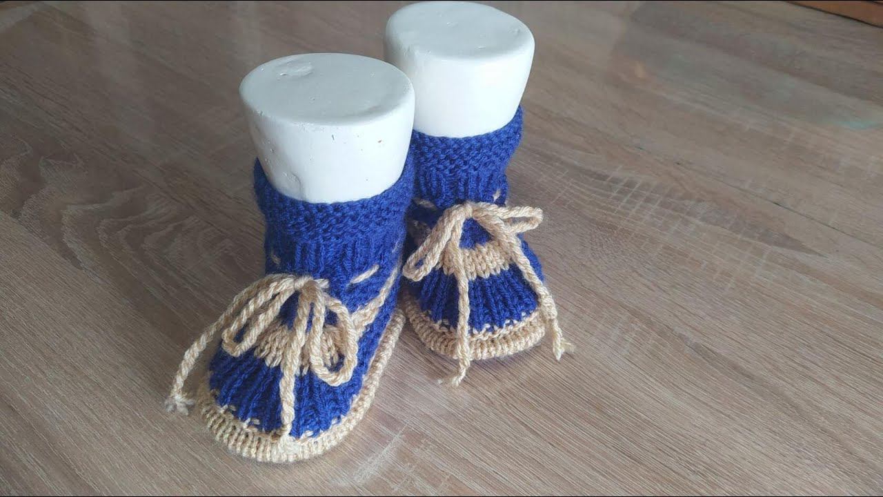 Пинеточки голубые для вашего малыша. смотреть онлайн