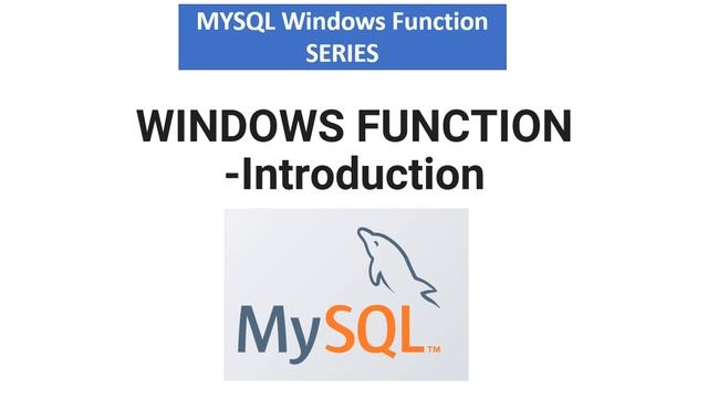 What is MySQL Window Functions? | SQL Window Functions | MySQL Window Functions tutorial смотреть онлайн